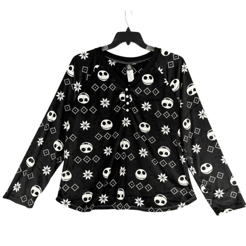 Disney Nightmare Before Christmas Jack Skellington Pajama Top Sleepwear 2X Women